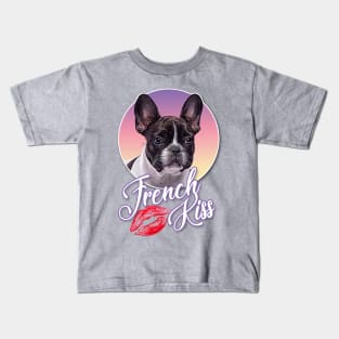 French Kiss / French Bulldog Design Kids T-Shirt